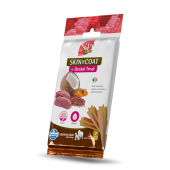 Дентални лакомства за здрава кожа и козина N&D Dog Dental Treat Skin and Coat Adult Medium and Maxi  за кучета от средни и едри породи с киноа, еленско, кокос и куркума 100 гр